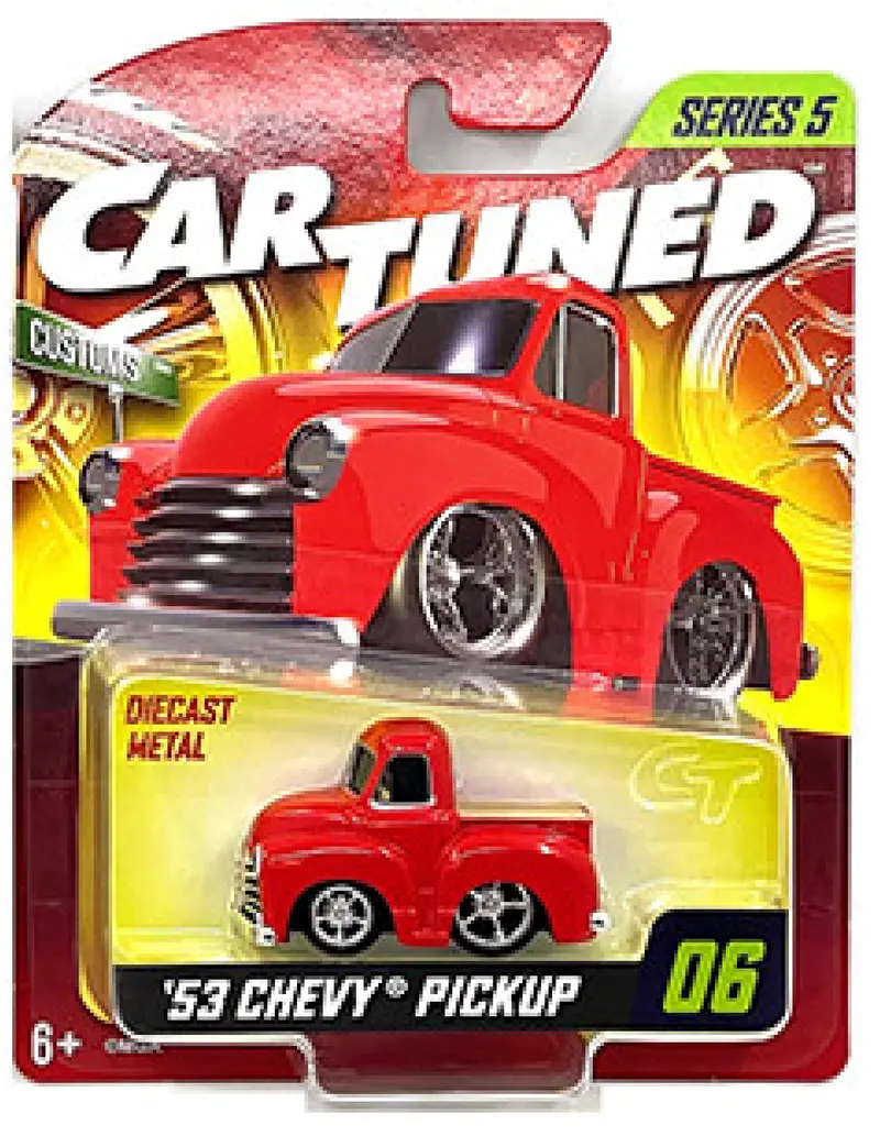 1:64 1953 Chevrolet Pickup Truck -- Red -- Cartuned: Mainline Series 5 1