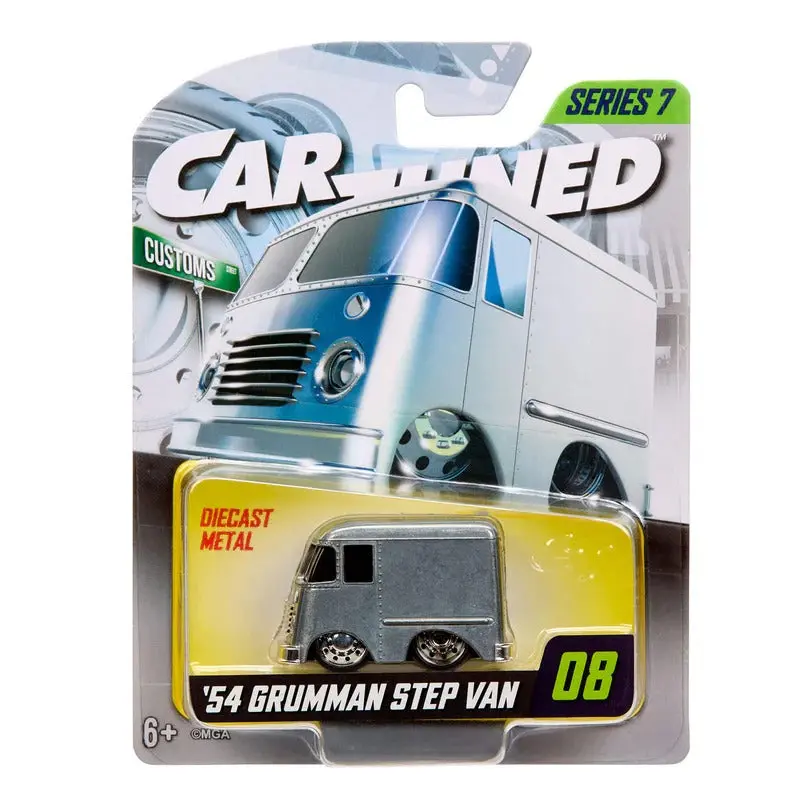 1:64 1954 Grumman Step Van (Custom) -- Raw Grey -- Cartuned: Mainline Series 7 1