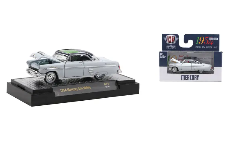 1:64 1954 Mercury Sun Valley -- White -- M2 Machines 1