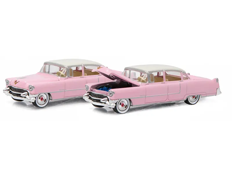 1:64 1955 Cadillac Fleetwood Series 60 -- Elvis Pink -- Greenlight 2