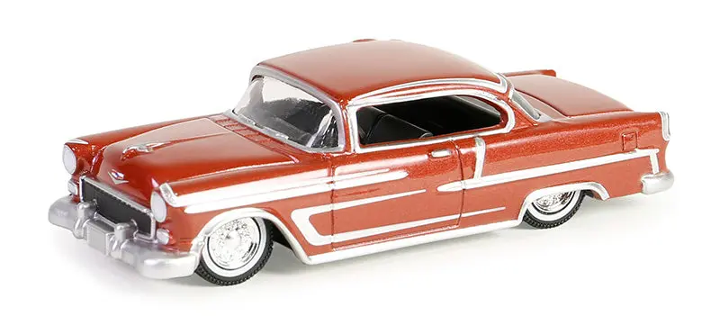 1:64 1955 Chevrolet Bel Air -- Red/Silver -- California Lowriders 1