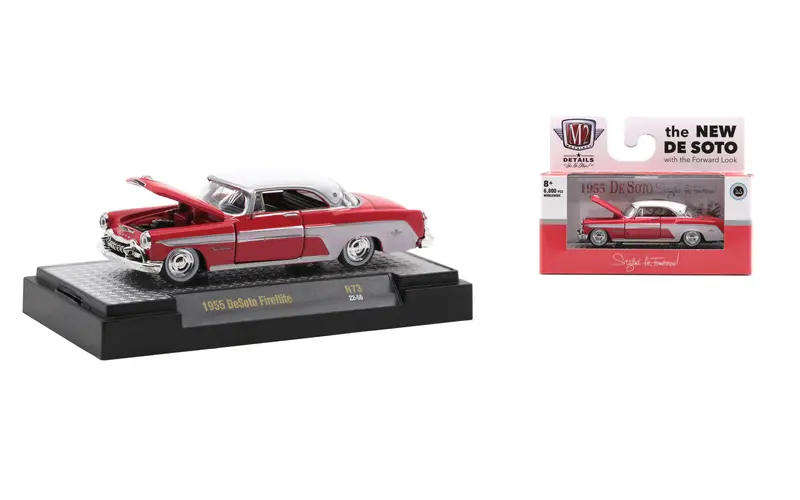 1:64 1955 Desoto Fireflite -- Red/White -- M2 Machines 1