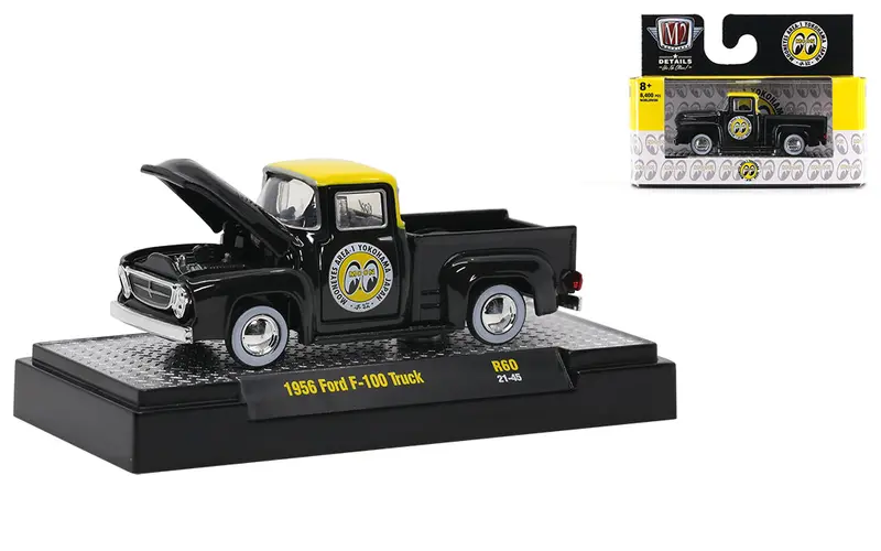 1:64 1956 Ford F-100 Truck -- Mooneyes Black -- M2 Machines 1