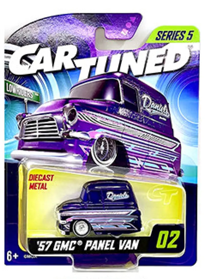 1:64 1957 Gmc Panel Van -- Purple Metallic -- Cartuned: Mainline Series 5 1