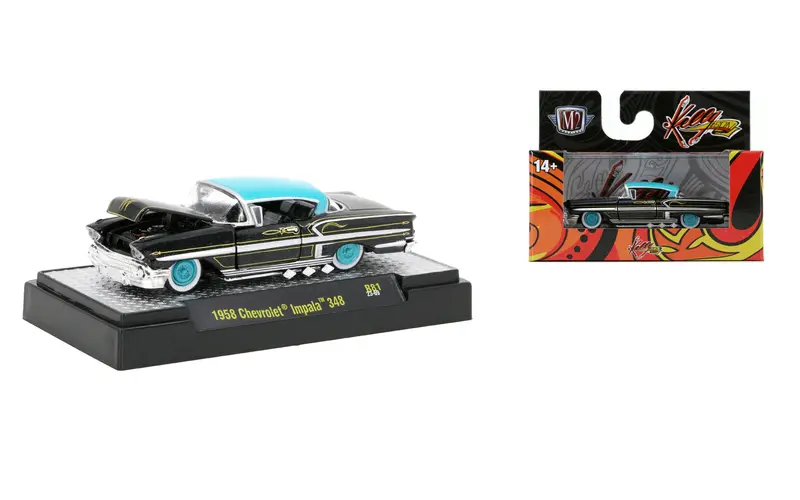 1:64 1958 Chevrolet Impala 348 -- Kelly & Son -- M2 Machines 1