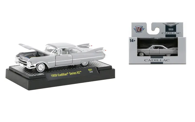1:64 1959 Cadillac Series 62 -- Grey -- M2 Machines 1