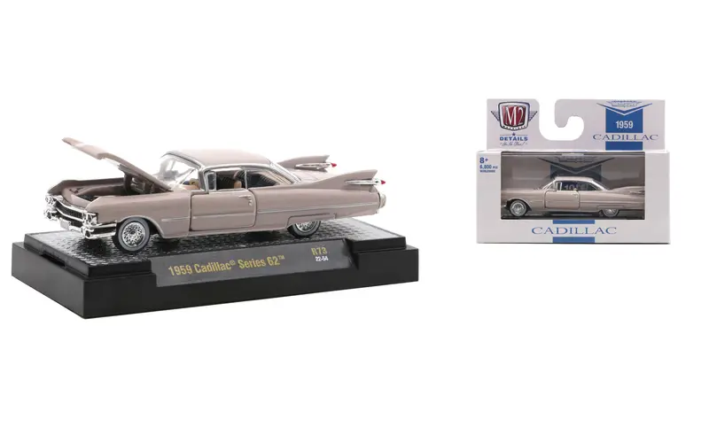 1:64 1959 Cadillac Series 62 -- Light Pink -- M2 Machines 1