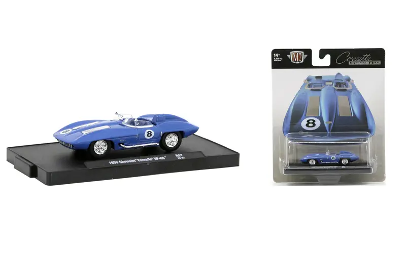 1:64 1959 Chevrolet Corvette Xp-86 -- #8 Blue -- M2 Machines 1