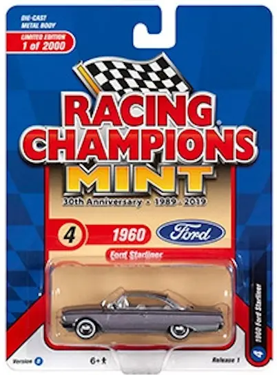 1:64 1960 Ford Starliner -- Purple/Silver Metallic -- Johnny Lightning 1