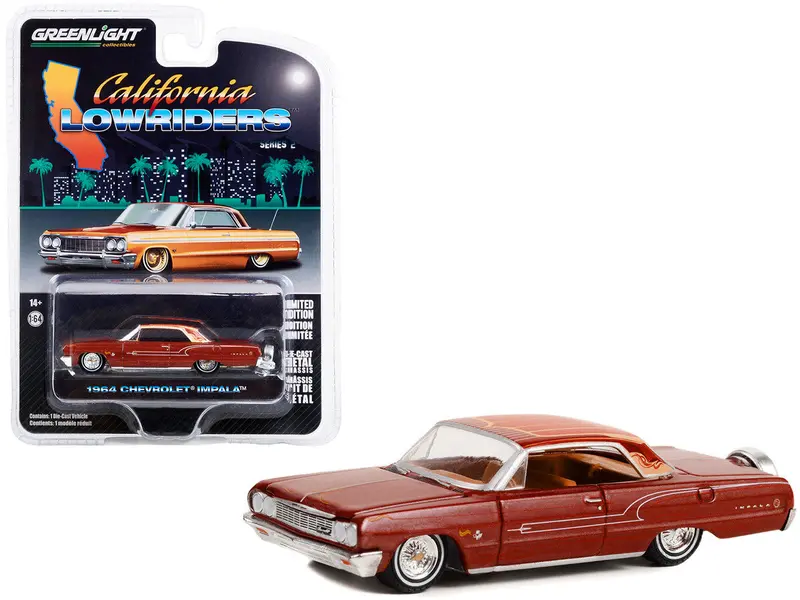 1:64 1964 Chevrolet Impala -- Copper Brown Metallic -- California Lowriders 1