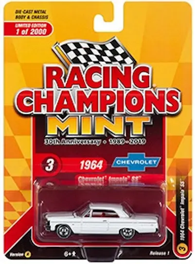 1:64 1964 Chevrolet Impala Ss -- White -- Johnny Lightning 1