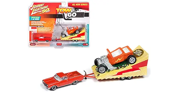 1:64 1965 Chevrolet El Camino W/Parade Float (Ford T-Bucket) -- Johnny Lightning 1