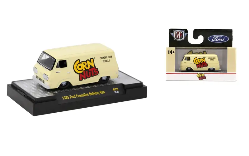 1:64 1965 Ford Econoline Delivery Van -- Corn Nuts -- M2 Machines 1