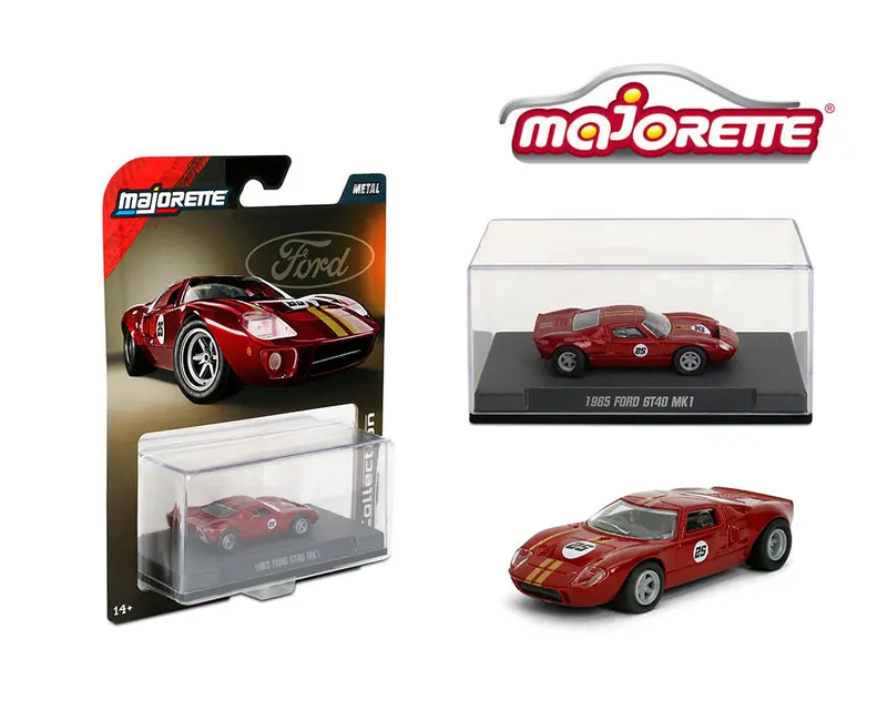 1:64 1965 Ford Gt40 Mk1 -- #25 Red W/Gold Stripes -- Majorette: Collection Delux 1