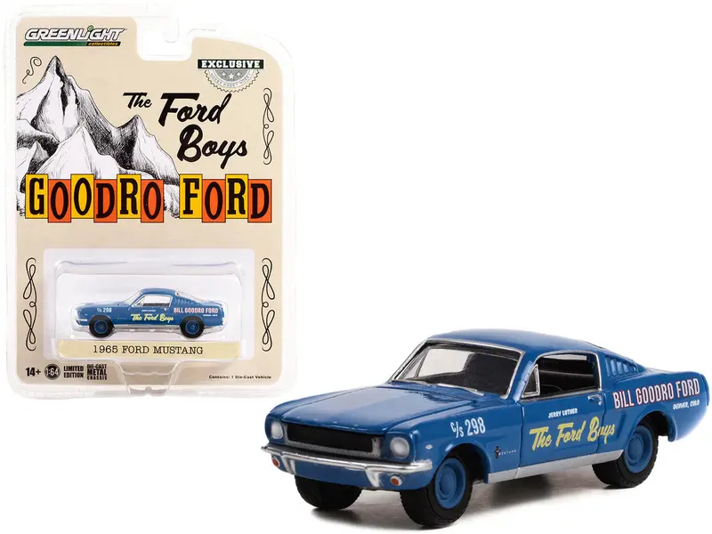 1:64 1965 Ford Mustang Fastback -- "The Ford Boys" Goodro Ford -- Greenlight 1