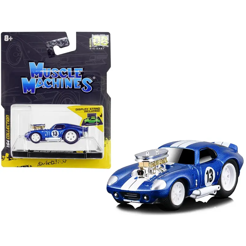1:64 1965 Shelby Daytona Coupe -- #13 Blue -- Muscle Machines 1