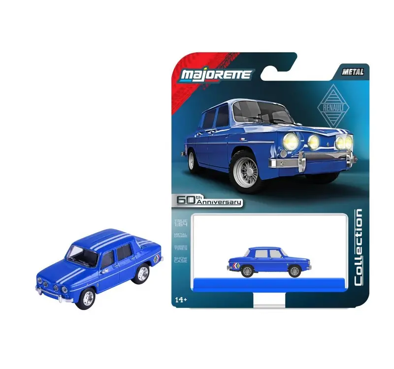 1:64 1966 Renault R8 Gordini -- Blue -- Majorette: Collection Deluxe 1
