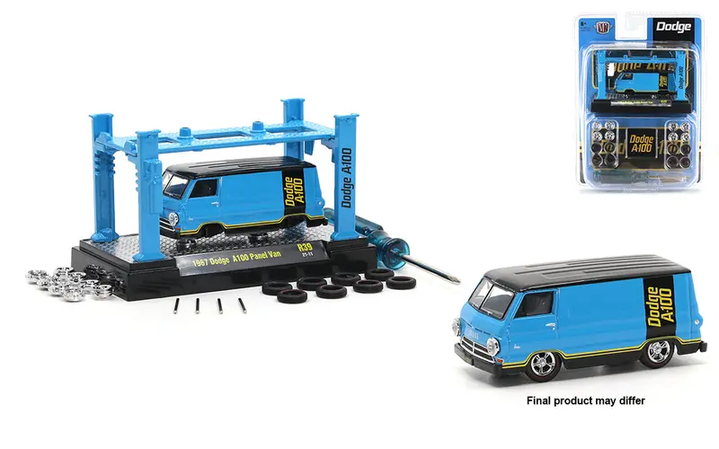 1:64 1967 Dodge A100 Panel Van -- M2 Machines Model Kits Release 39 1