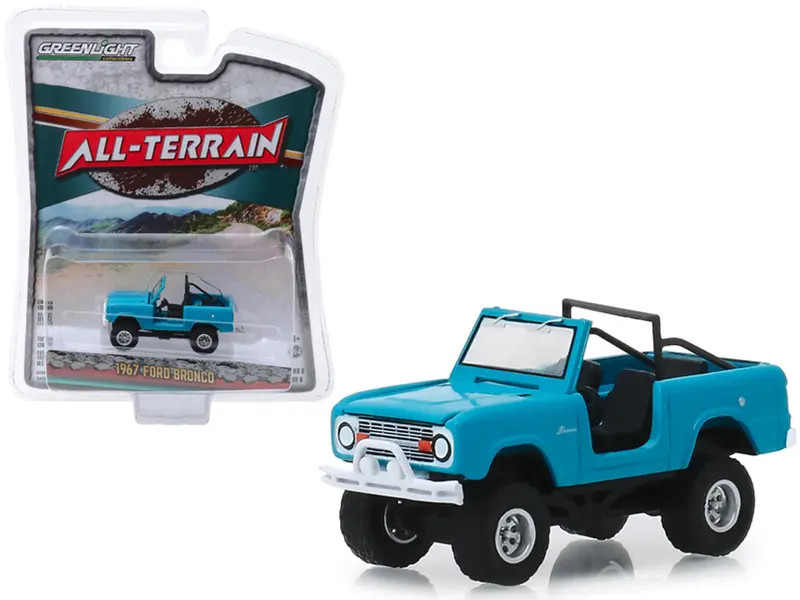 1:64 1967 Ford Bronco -- Blue --  Greenlight 1