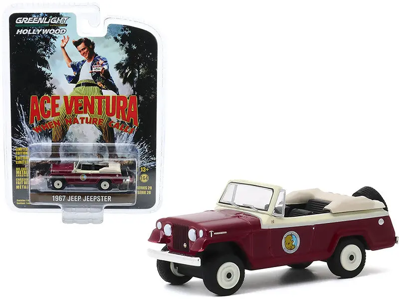 1:64 1967 Jeep Jeepster -- Ace Ventura: When Nature Calls -- Greenlight 1