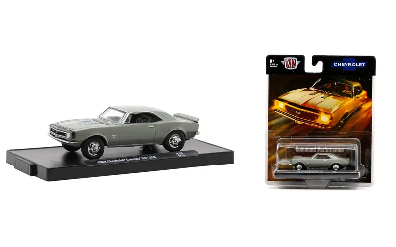 1:64 1968 Chevrolet Camaro Ss 350 -- Grey -- M2 Machines 1