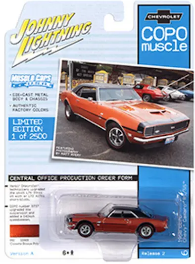 1:64 1968 Chevrolet Copo Camaro Rs/Ss - Corvette Bronze Poly -- Johnny Lightning 1