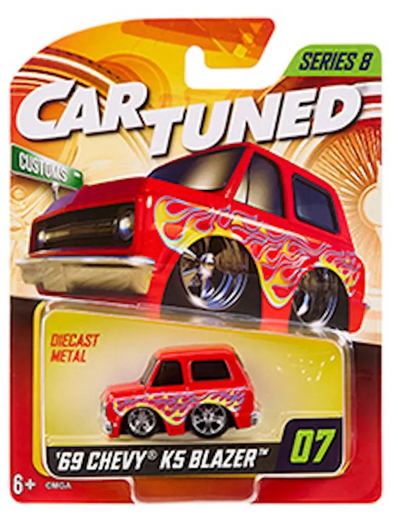 1:64 1969 Chevrolet Ks Blazer -- Red W/Flames -- Cartuned: Mainline Series 8 1