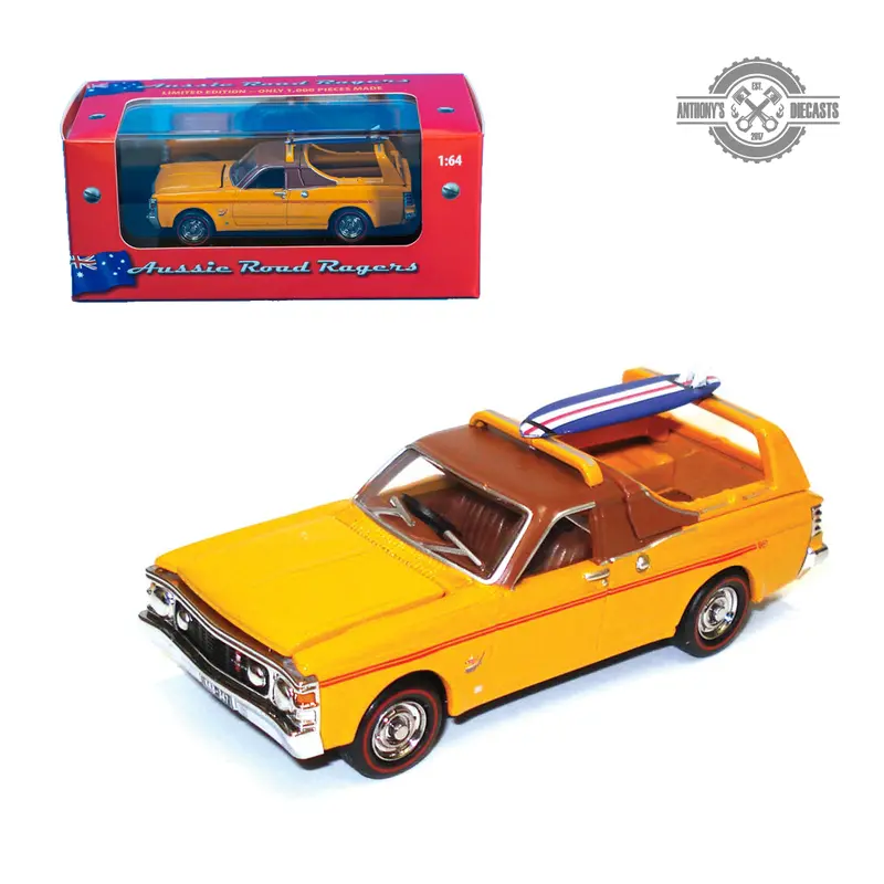 1:64 1969 Ford Xw Falcon Surferoo Ute -- Orange -- Cooee Classics 1