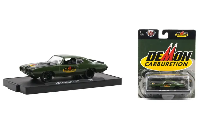 1:64 1969 Pontiac Gto -- Dark Green Demon Carburetion -- M2 Machines 1