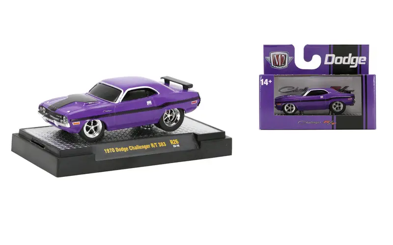 1:64 1970 Dodge Challenger R/T 383 -- Purple -- M2 Machines Ground-Pounders 1