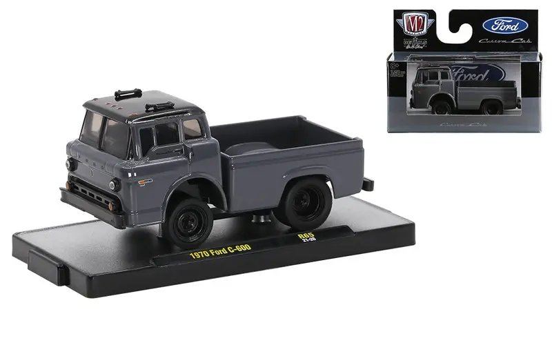 1:64 1970 Ford C-600 -- Grey -- M2 Machines Auto-Thentics 1
