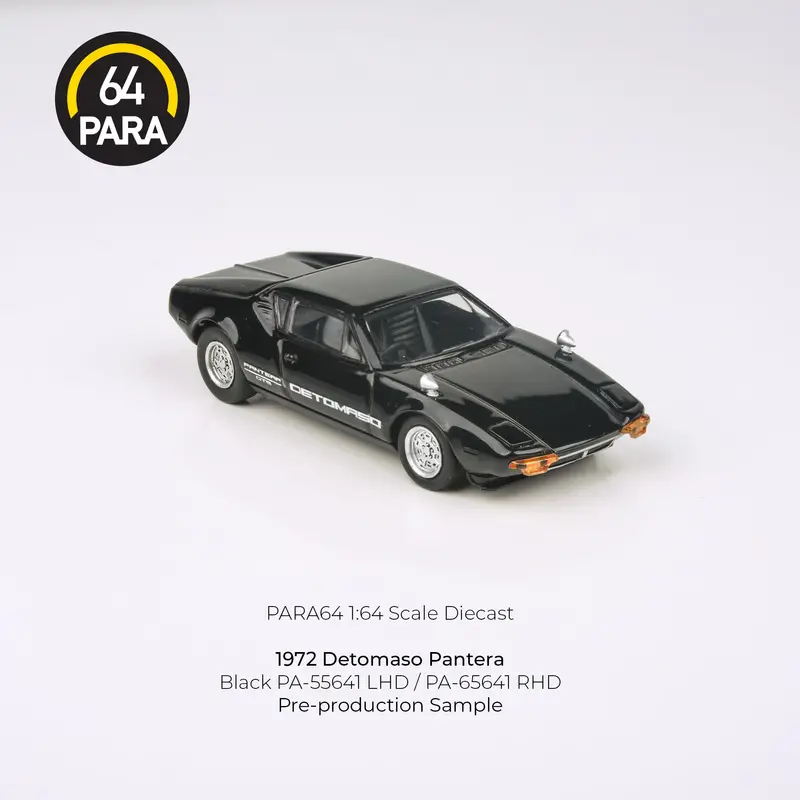 1:64 1972 Detomaso Pantera -- Black -- Para64 1
