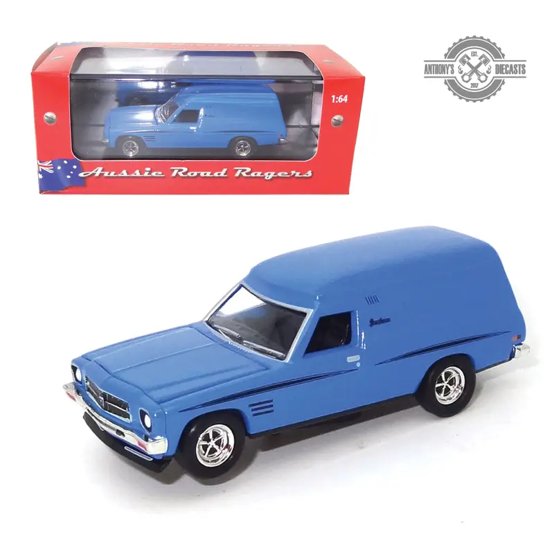 1:64 1972 Holden Hq Sandman V8 Panel Van -- Azure Blue -- Cooee Classics 1