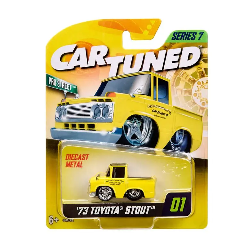 1:64 1973 Toyota Stout Custom -- Yellow -- Cartuned: Mainline Series 7 1