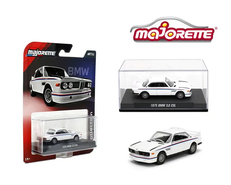 1:64 1975 Bmw 3.0 Csl -- White -- Majorette: Collection Deluxe 1