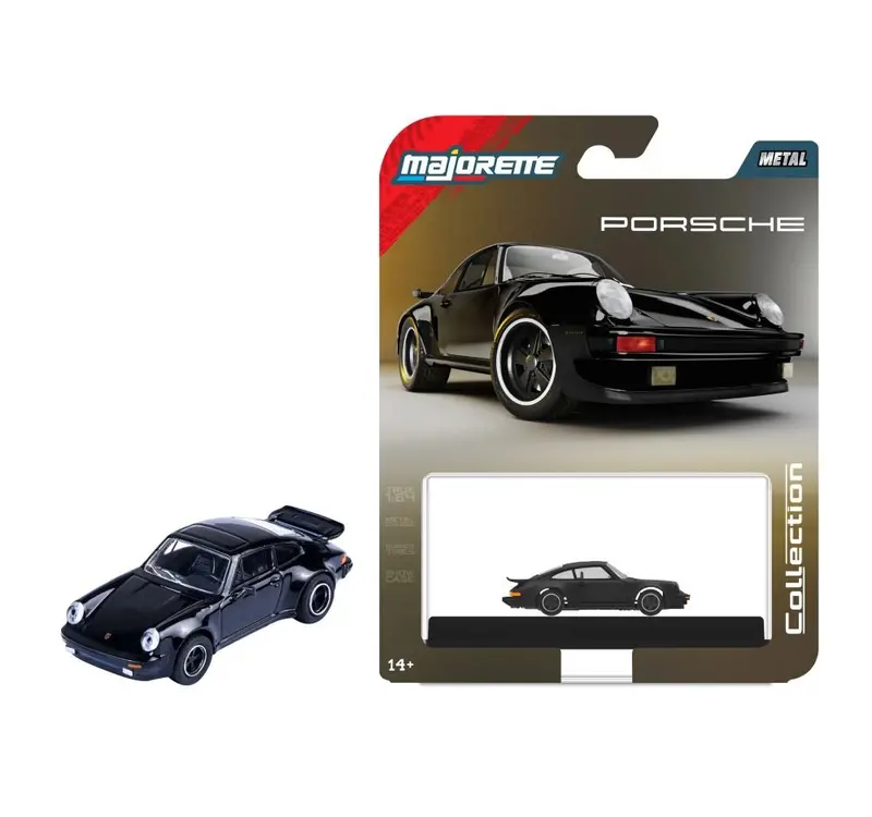 1:64 1975 Porsche 911 (930) Turbo -- Metallic Black -- Majorette: Collection 1