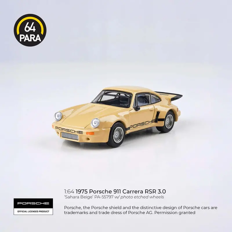 1:64 1975 Porsche 911 Carrera Rsr 3.0 -- Sahara Beige -- Para64 1