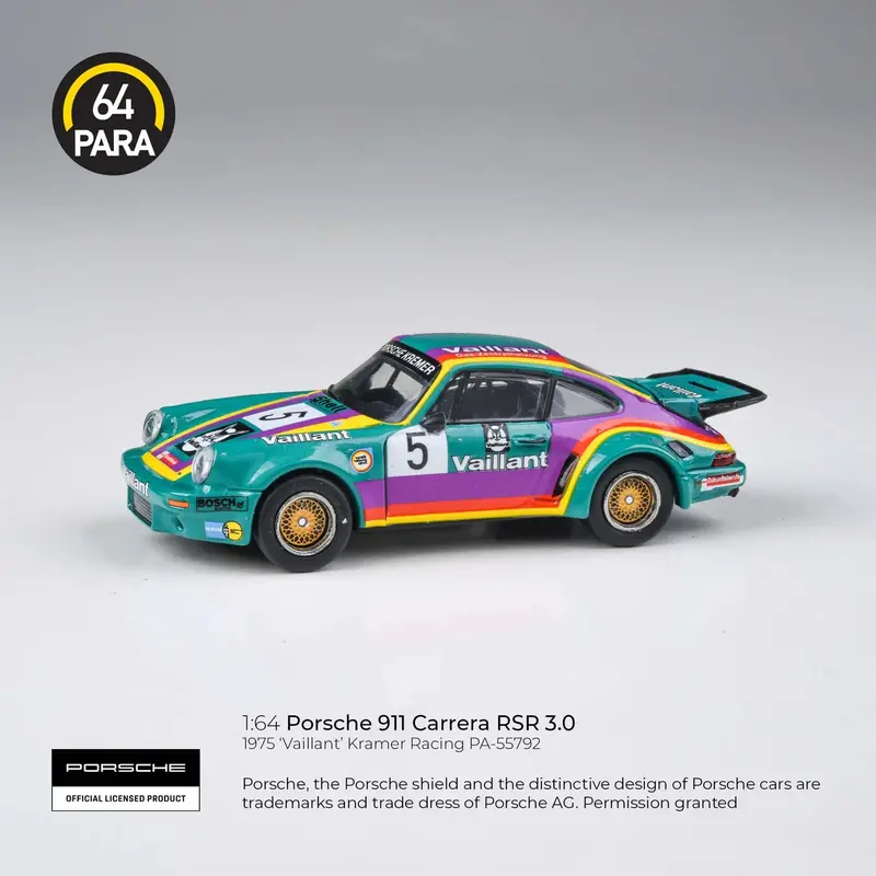 1:64 1975 Porsche 911 Carrera Rsr 3.0 -- Team Vaillant -- Para64 1