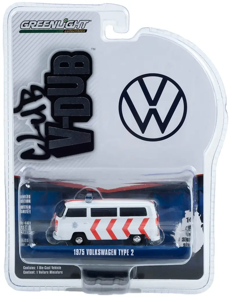 1:64 1975 Volkswagen Type 2 Kombi -- Dutch National Police --  Greenlight 1