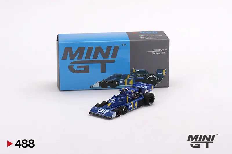 1:64 1976 Patrick Depailler -- #4 Tyrell P34 -- Spanish Gp -- Mini Gt F1 1