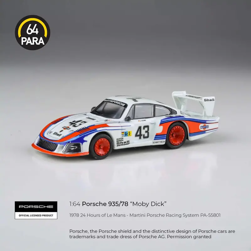 1:64 1978 Le Mans 24H -- #43 Porsche 935/78 Mobydick -- Para64 1