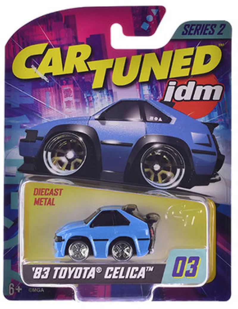 1:64 1983 Toyota Celica -- Light Blue Metallic -- Cartuned: Jdm Series 2 1