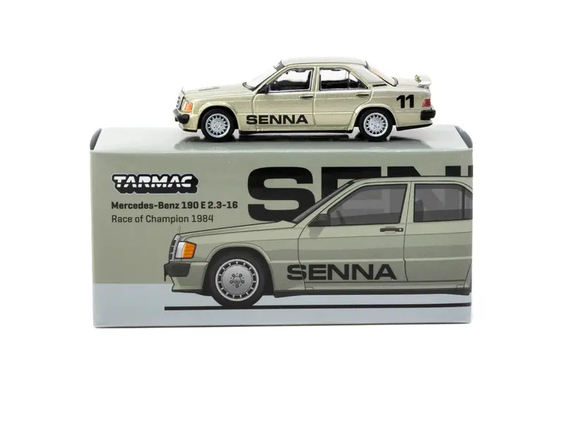 1:64 1984 Ayrton Senna - Race Of Champions - Mercedes-Benz 190 E -- Tarmac Works 1