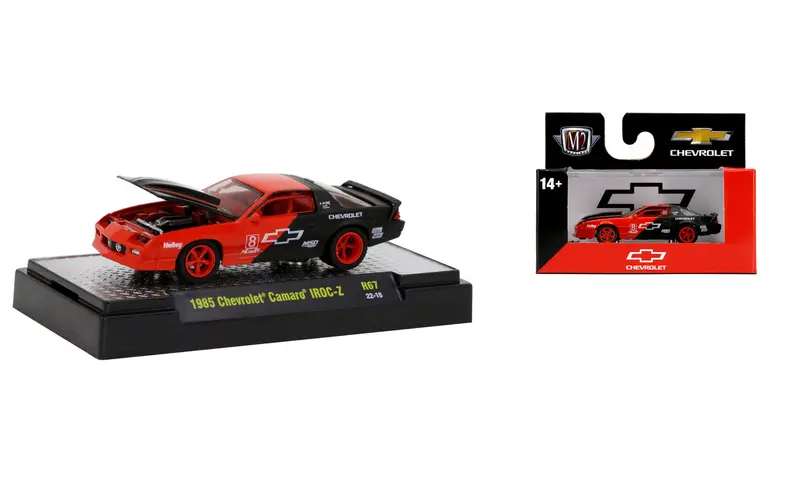 1:64 1985 Chevrolet Camaro Iroc-Z -- Red/Black -- M2 Machines Detroit Muscle 1