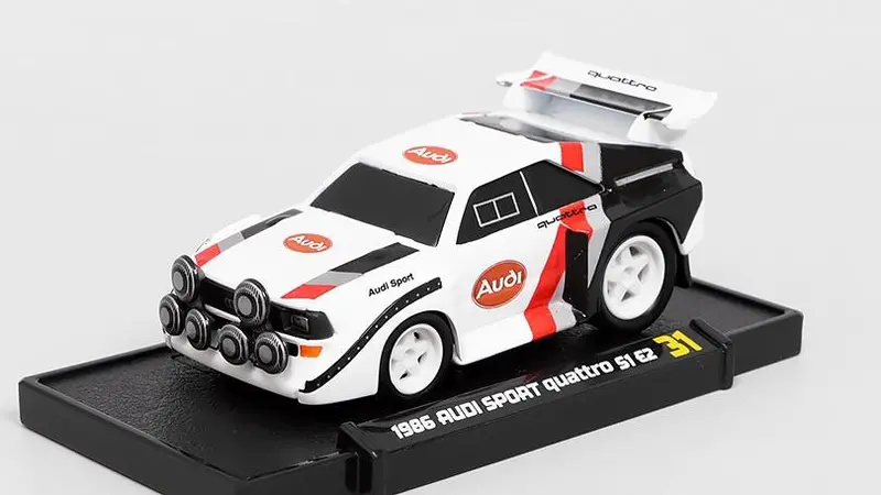 1:64 1986 Audi Sport Quattro S1 E2 -- White -- Muscle Machines 1