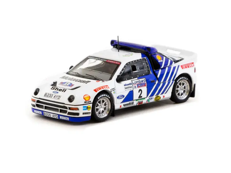 1:64 1986 Lombard Rac Rally -- #2 Ford Rs200 -- Tarmac Works 1