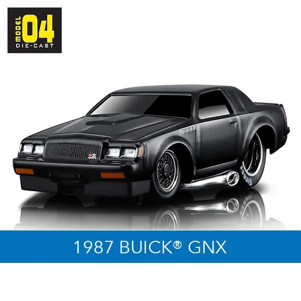 1:64 1987 Buick Gnx -- Black -- Muscle Machines 1
