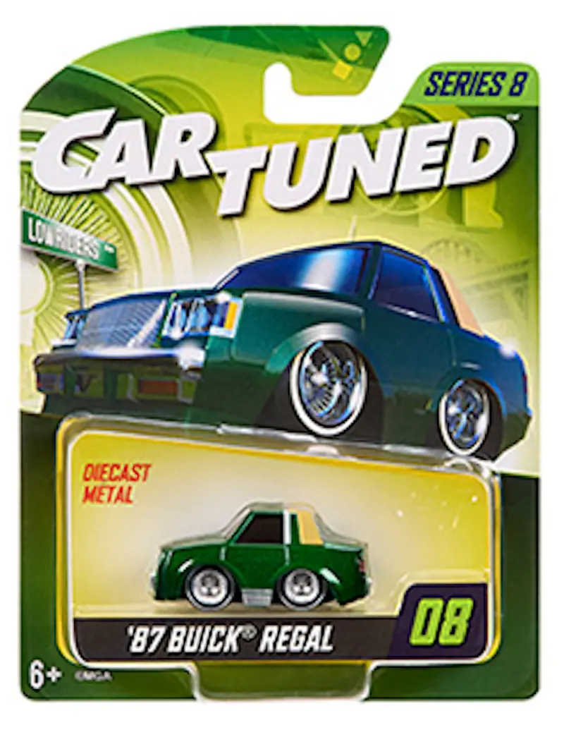 1:64 1987 Buick Regal -- Metallic Green -- Cartuned: Mainline Series 8 1