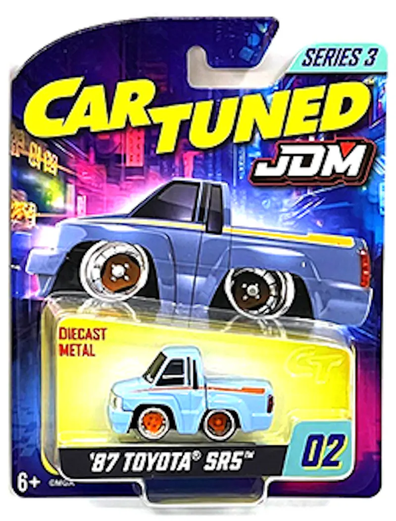 1:64 1987 Toyota Sr5 -- Blue / Grey -- Cartuned: Jdm Series 3 1