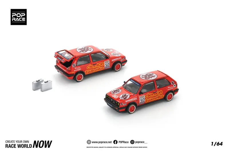 1:64 1988 Btcc -- #50 Vw Golf Gti Mkii -- Team Demon Tweeks -- Pop Race 1